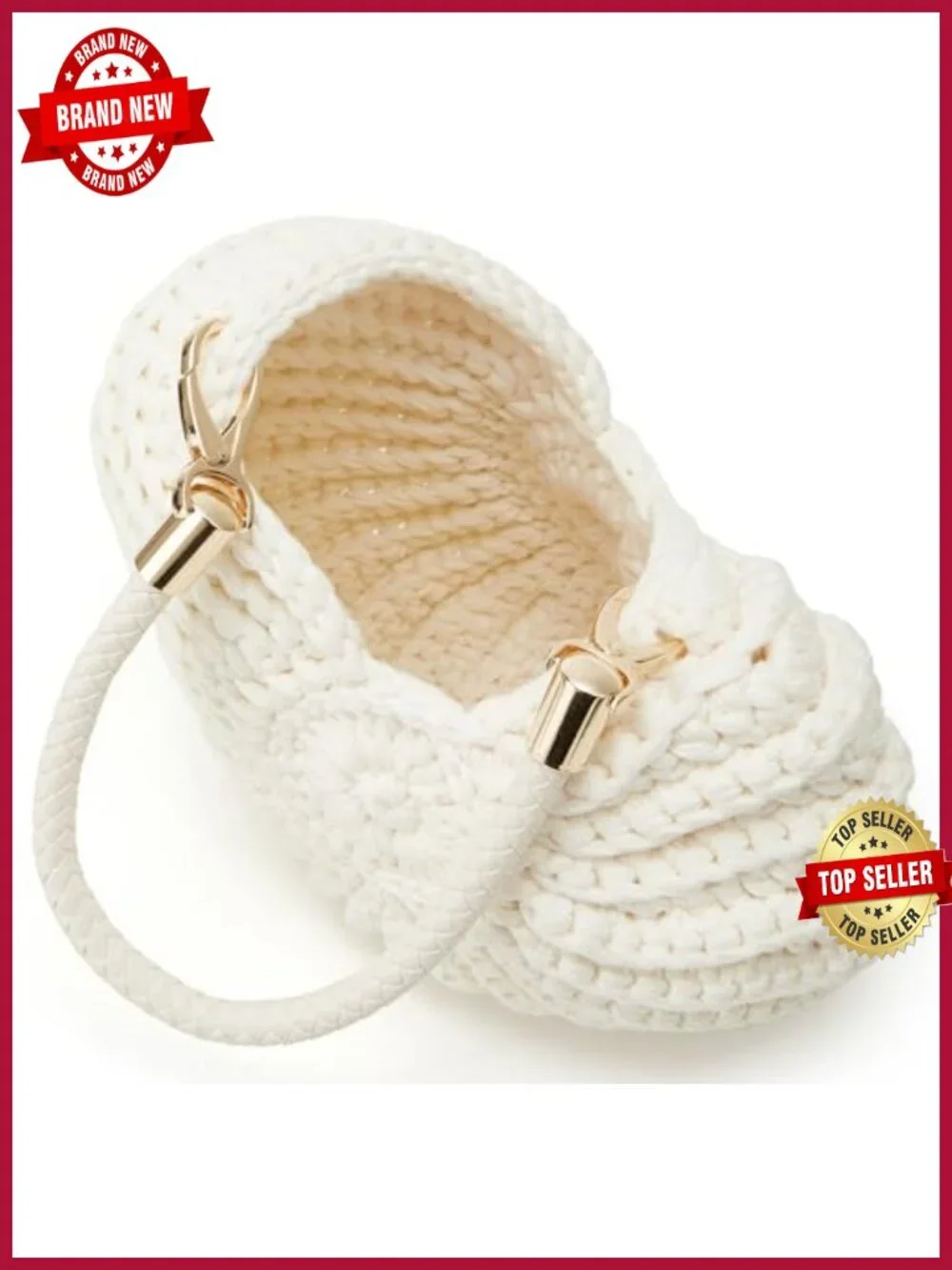 Handmade Crochet Tote Bag Seashell Purse Boho Shell Handbag Crossbody Shoulder